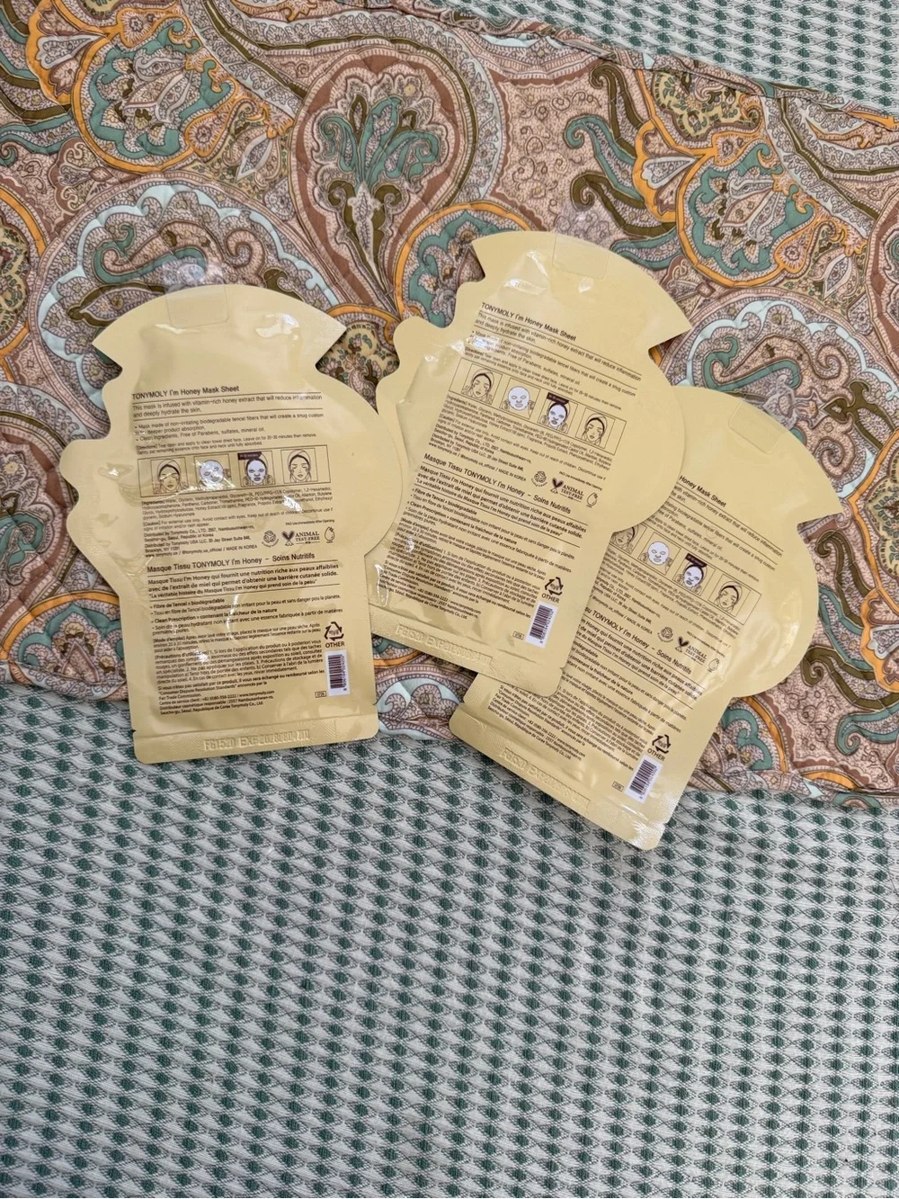 Tonymoly Honey Sheet Masks Set of 3